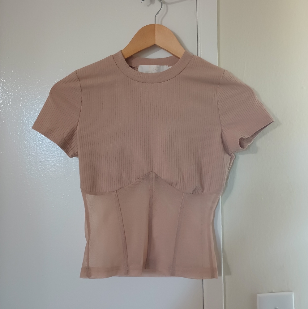 Sheer Corset Baby Tee